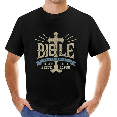 Bible Basic Instructions Before Leaving Earth Crew Neck Mens T Shirt