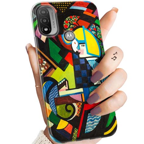 Etui Do Motorola Moto E Wzory Kubizm Abstrakcjonizm Geometria Obudowa