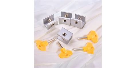 12 Sets Adjustable Sliding Window Locks