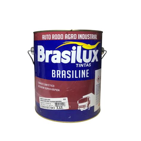 Tinta Esm Preto Cadilack Brasilux L Brasiline Sintetico Super