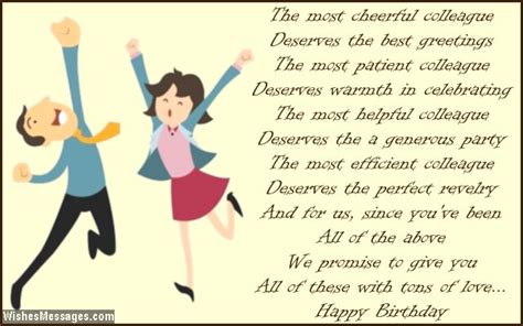 Birthday Poems for Colleagues – WishesMessages.com