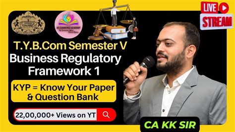 Business Regulatory Framework 1 TYBCOM Semester 5 New Paper