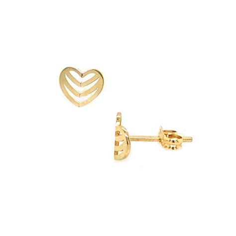 18k Gold Kids Earrings Childrens Gold Earrings The Jewelry Vine