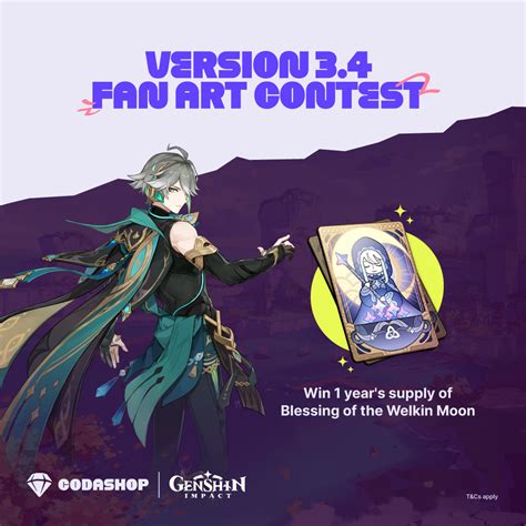 Genshin Impact Version 3 4 Fan Art Contest Codashop Blog PH