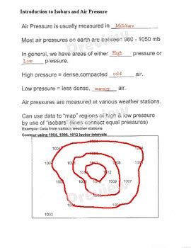 Introduction to Isobars and Air Pressure by Geology and Ecology Store