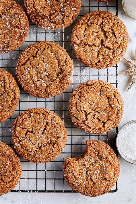 Giant Ginger Cookies With Molasses Tutti Dolci Baking Recipes