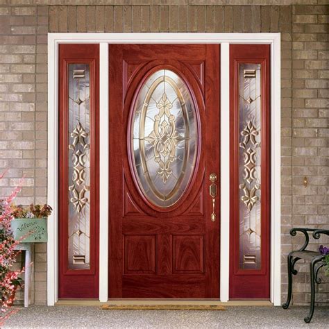 Feather River Doors In X In Silverdale Brass Oval Lt