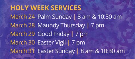 Holy Week And Easter 2024 Episcopal Church Of St Thomas The Apostle Dallas