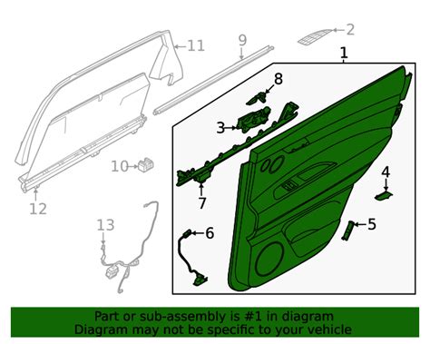 T Dv Panel Assembly Rear Door Trim Left Hand