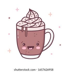 Cute Hot Chocolate Over Royalty Free Licensable Stock Vectors