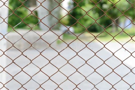 Rusty old wired fence stock image. Image of protection - 98773761