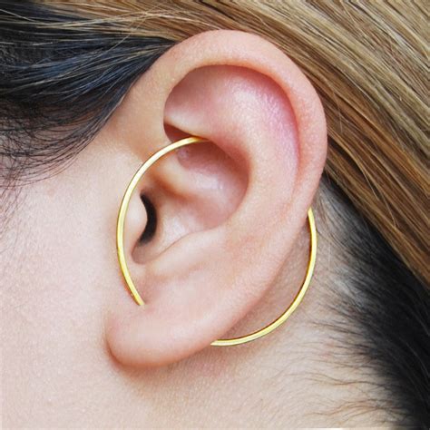 Round Gold Ear Cuff Otis Jaxon Jewellery