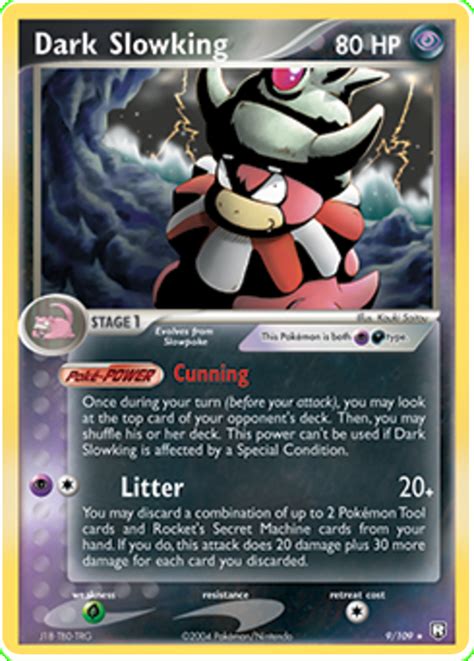 Dark Slowking Ex Team Rocket Returns 9 Pokemon Card