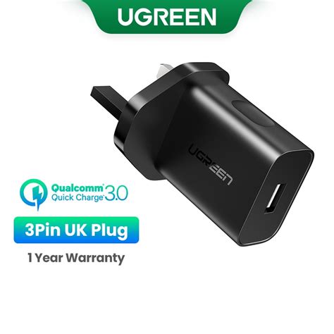 Ugreen W Usb Qc Quick Charger Fast Wall Brick Adapter Compatible