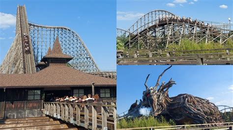 Colossos Kampf Der Giganten Gigantic Wooden Coaster Off Ride Footage