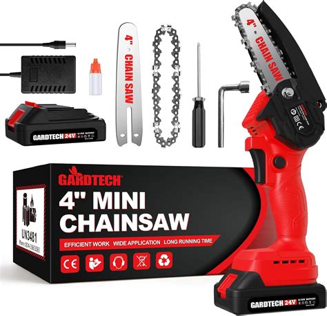 Amazon Gardtech Mini Chainsaw Inch Cordless Battery Operated