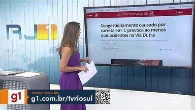 Rj Tv Rio Sul G No Rj Dois Acidentes Provocam Transtornos Na