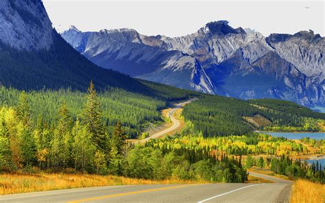 alberta mountain landscape canadian wilderness panorama high