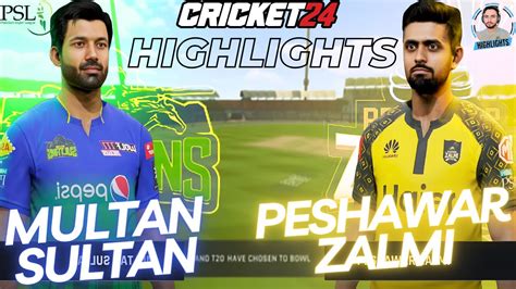 PSL 2024 Multan Sultan Vs Peshawar Zalmi Highlights Match 2