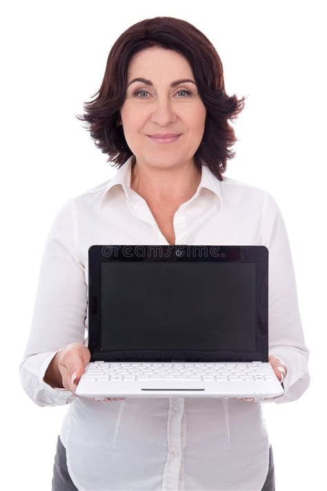 Femme Montrant Le Poing De La Rage D Isolement Sur Le Fond Blanc Image