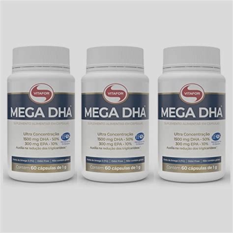 Kit X Omega Vitafor Mega Dha Vitafor Capsulas Mg Odor Free