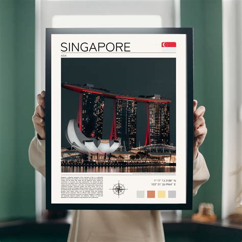 Singapore Print Singapore Poster Singapore Wall Art - Etsy