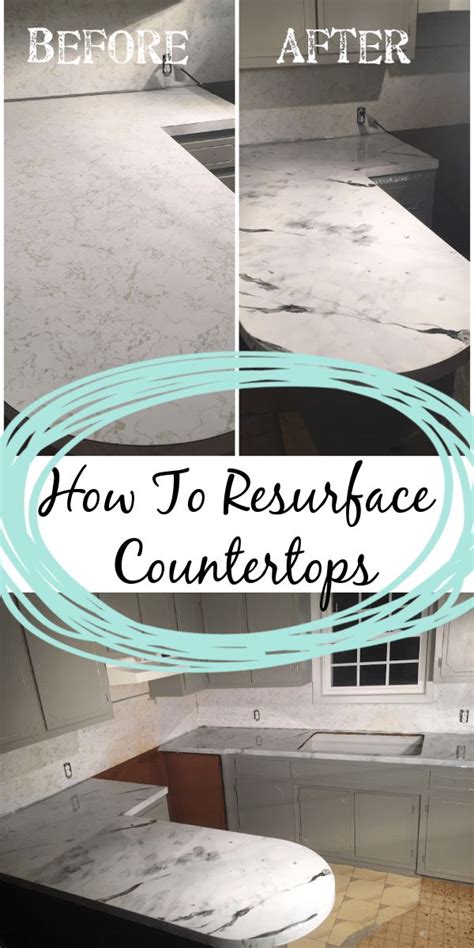 How to Resurface Kitchen Countertops - Let's Paint Furniture ...