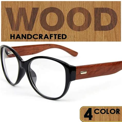 2016 New classic wood temple eyeglasses frames vintage wooden glasses ...