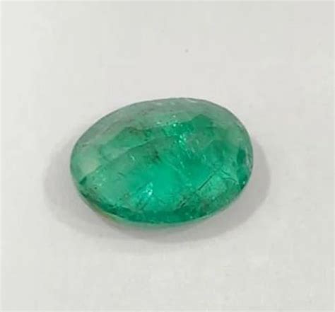 Oval Natural Green Emerald Stone at Rs 10000/carat in Indore | ID ...