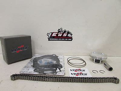 Honda Crf R Vertex Top End Rebuild Piston Kit Cam Chain Mm