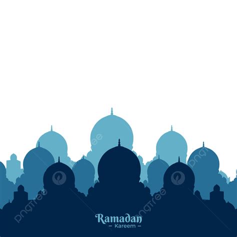 Ramadan Kareem Fondo Con Mezquita Silueta Png Descargar PNG Ramadán