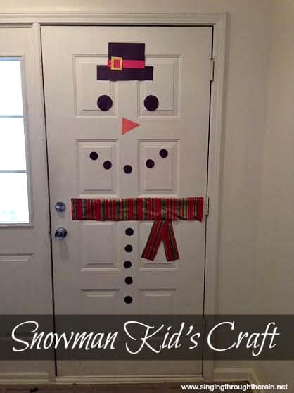 Fun Snowman Kid's Craft - Singing Through the Rain