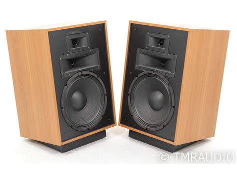 Klipsch Heritage Heresy Iv Floorstanding Speakers Natural Cherry Pair