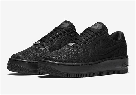 Nike Air Force 1 Upstep Triple Black Sneaker Bar Detroit