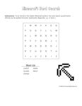 Minecraft Word Searches