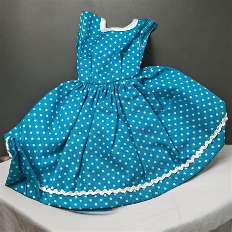 Vintage Blue White Polka Dot Doll Dress Ideal Vogue Alexander Etsy