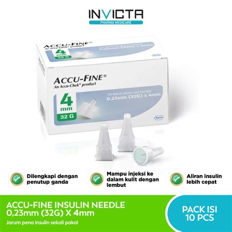 jual accu fine insulin needle mm   mm pack isi  pcs