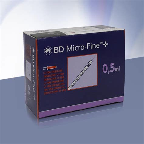 BD Microfine 0 5ml Insulin Syringe With 30G X 8mm Needle Pack Of 100