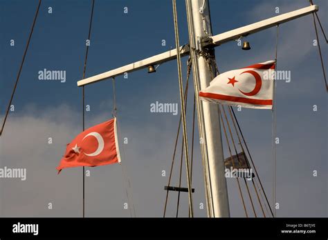 turkish and turkish cypriot flag Stock Photo - Alamy