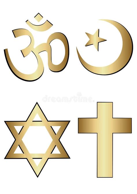 Religion symbols stock vector. Illustration of church - 10902618