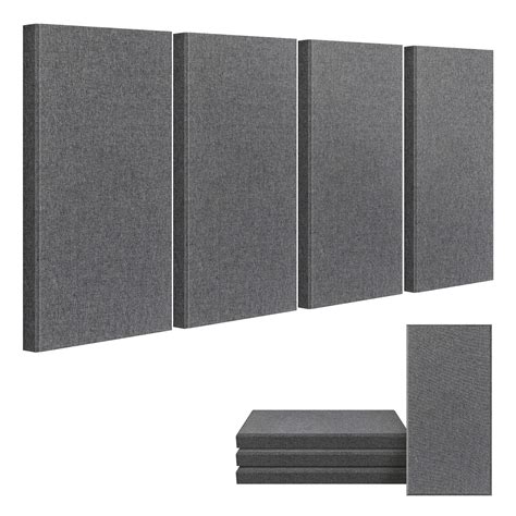 UMIACOUSTICS 4 PCS Acoustic Panels, Fiberglass Sound Proof Panels, Self