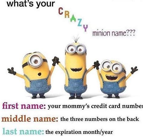 Minion Name List