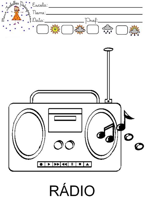 Meios De Comunicação Para Colorir - Meus Trabalhos Pedagógicos ®: Meios de Comunicação para colorir