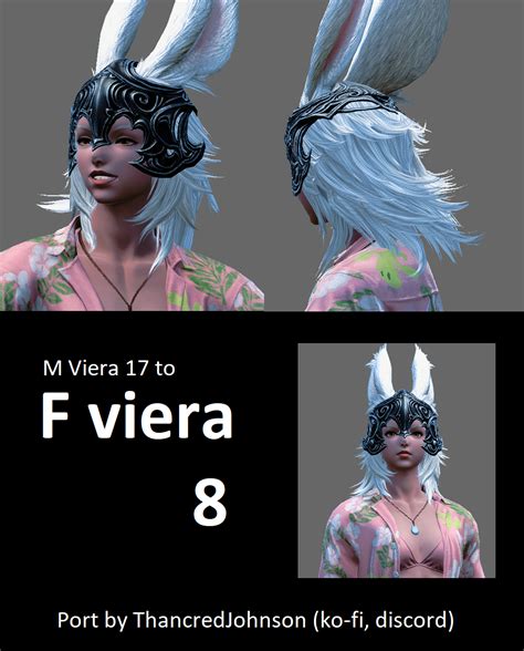 M Viera Hair 17 To F Viera Hair 8 The Glamour Dresser Final Fantasy