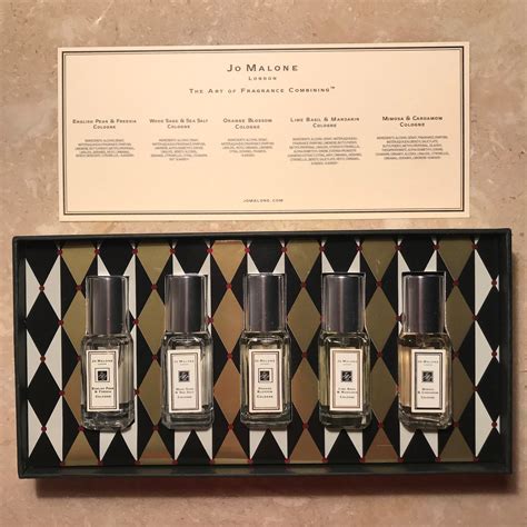 New Jo Malone Cologne Fragrance Combining Set 5 Piece 9 Ml Etsy