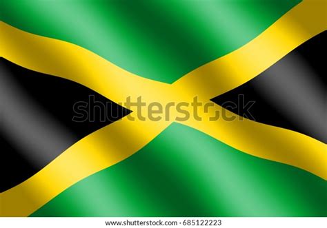 Jamaica Flag Independence Day Stock Illustration 685122223