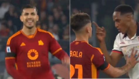 El Picante Cruce Entre Leandro Paredes Y Yerry Mina En Roma Vs