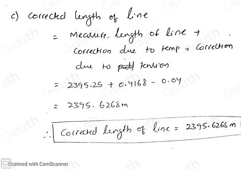 Solved A Line Was Determined To Be M When Measured With A M