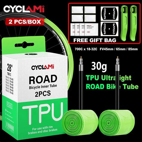 CYCLAMI Ultralight 30g Bicycle Inner Tube Road Bike Bicycle TPU Inner