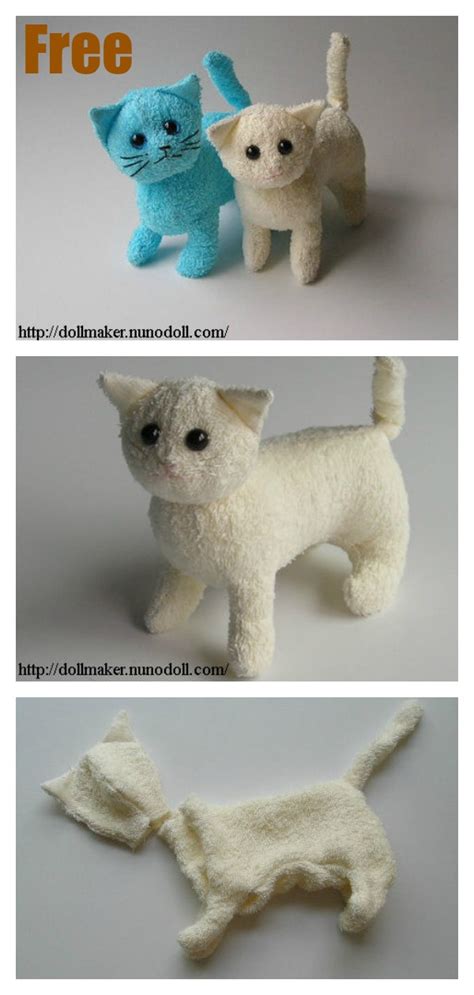 Stuffed Kitty Cat Free Sewing Pattern